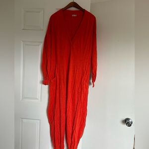 Free people Just Because Onesie Size Small Red